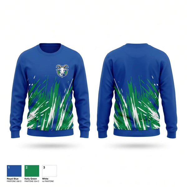 Crew Neck Sweatshirt, Yard Goats, Baseball, Teamtime, Team time, sublimation, custom sports apparel, team uniforms, spirit wear, spiritwear, sports uniforms, custom shirts, team store, custom team store, fundraiser sports, apparel fundraiser