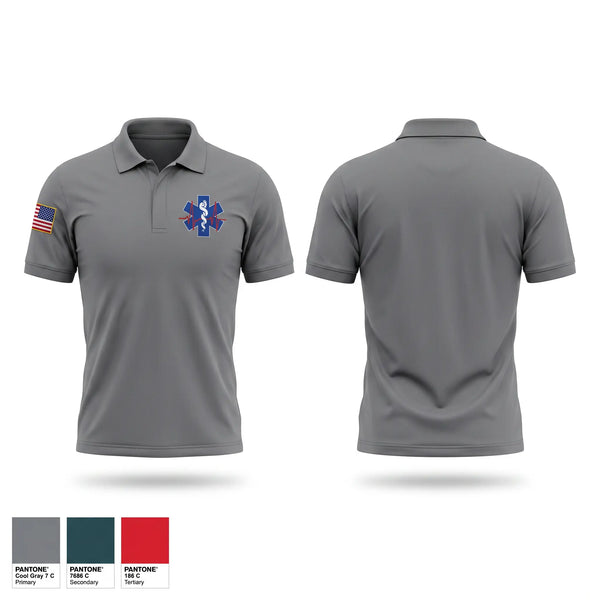 Short Sleeve Performance Polo, Nicholas County EMS, EMS/EMT, Teamtime, Team time, sublimation, custom sports apparel, team uniforms, spirit wear, spiritwear, sports uniforms, custom shirts, team store, custom team store, fundraiser sports, apparel fundraiser