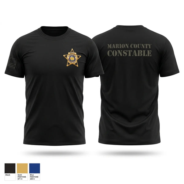 Old School Cotton Feel Shirt, Marion County Constables Office, Police, Teamtime, Team time, sublimation, custom sports apparel, team uniforms, spirit wear, spiritwear, sports uniforms, custom shirts, team store, custom team store, fundraiser sports, apparel fundraiser