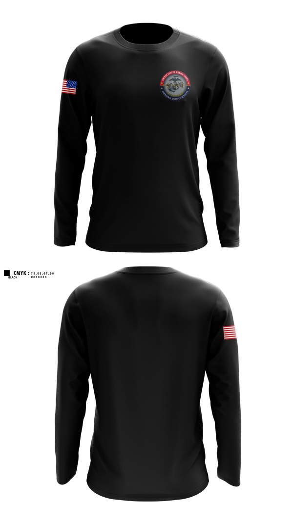 Long Sleeve Performance Shirt, MCAS Miramar Emergency Dispatch, Marines, Teamtime, Team time, sublimation, custom sports apparel, team uniforms, spirit wear, spiritwear, sports uniforms, custom shirts, team store, custom team store, fundraiser sports, apparel fundraiser