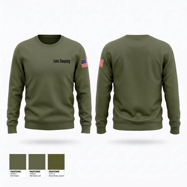 Crew Neck Sweatshirt, Lee County, Police, Teamtime, Team time, sublimation, custom sports apparel, team uniforms, spirit wear, spiritwear, sports uniforms, custom shirts, team store, custom team store, fundraiser sports, apparel fundraiser