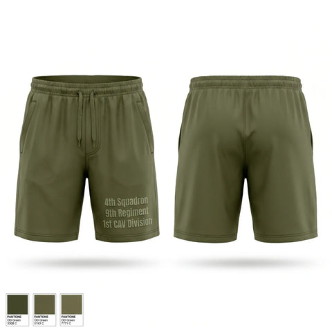 Athletic Shorts With Pockets, 4th Squadron-9th Regiment 1st CAV Division, Army, Teamtime, Team time, sublimation, custom sports apparel, team uniforms, spirit wear, spiritwear, sports uniforms, custom shirts, team store, custom team store, fundraiser sports, apparel fundraiser