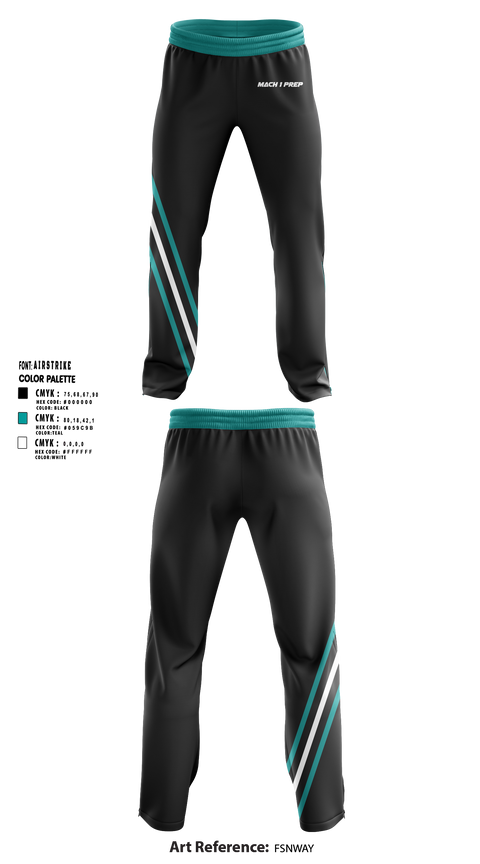 Sweatpants, Mach 1 Prep, Track & Field, Teamtime, Team time, sublimation, custom sports apparel, team uniforms, spirit wear, spiritwear, sports uniforms, custom shirts, team store, custom team store, fundraiser sports, apparel fundraiser