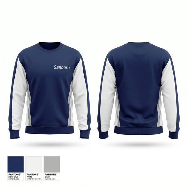 Crew Neck Sweatshirt, Sanborn, Cheer, Teamtime, Team time, sublimation, custom sports apparel, team uniforms, spirit wear, spiritwear, sports uniforms, custom shirts, team store, custom team store, fundraiser sports, apparel fundraiser