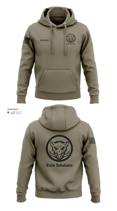 Hoodie, Exile Solutions, Police, Teamtime, Team time, sublimation, custom sports apparel, team uniforms, spirit wear, spiritwear, sports uniforms, custom shirts, team store, custom team store, fundraiser sports, apparel fundraiser