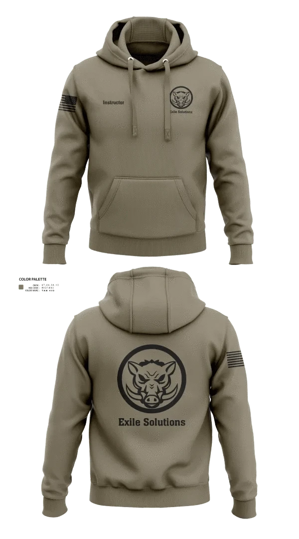 Hoodie, Exile Solutions, Police, Teamtime, Team time, sublimation, custom sports apparel, team uniforms, spirit wear, spiritwear, sports uniforms, custom shirts, team store, custom team store, fundraiser sports, apparel fundraiser