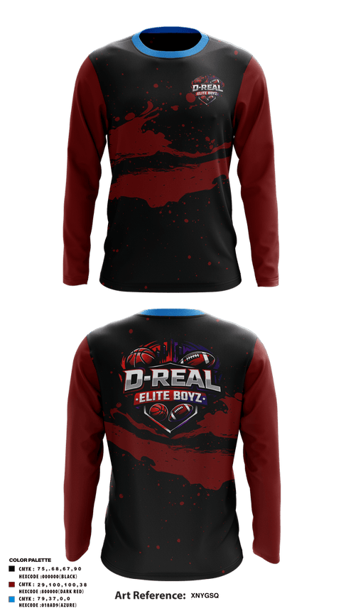 Long Sleeve Performance Shirt, D-real elite boyz, , Teamtime, Team time, sublimation, custom sports apparel, team uniforms, spirit wear, spiritwear, sports uniforms, custom shirts, team store, custom team store, fundraiser sports, apparel fundraiser