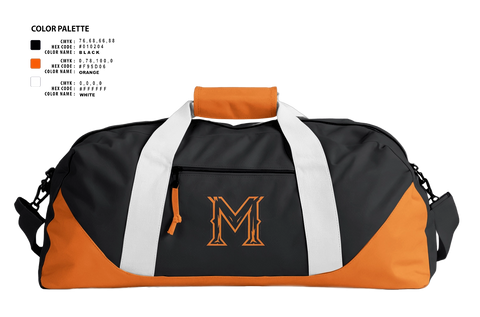 Duffle Bag, MONTVILLE, Baseball, Teamtime, Team time, sublimation, custom sports apparel, team uniforms, spirit wear, spiritwear, sports uniforms, custom shirts, team store, custom team store, fundraiser sports, apparel fundraiser