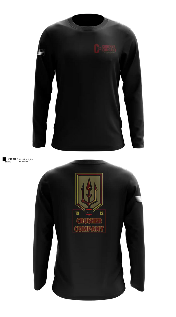 Long Sleeve Performance Shirt, Crusher Company, Army, Teamtime, Team time, sublimation, custom sports apparel, team uniforms, spirit wear, spiritwear, sports uniforms, custom shirts, team store, custom team store, fundraiser sports, apparel fundraiser