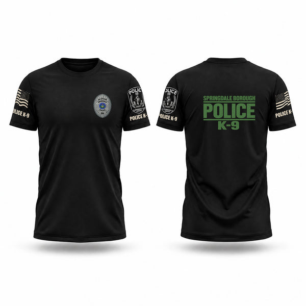 Old School Cotton Feel Shirt, Springdale Borough Police K9, Police, Teamtime, Team time, sublimation, custom sports apparel, team uniforms, spirit wear, spiritwear, sports uniforms, custom shirts, team store, custom team store, fundraiser sports, apparel fundraiser