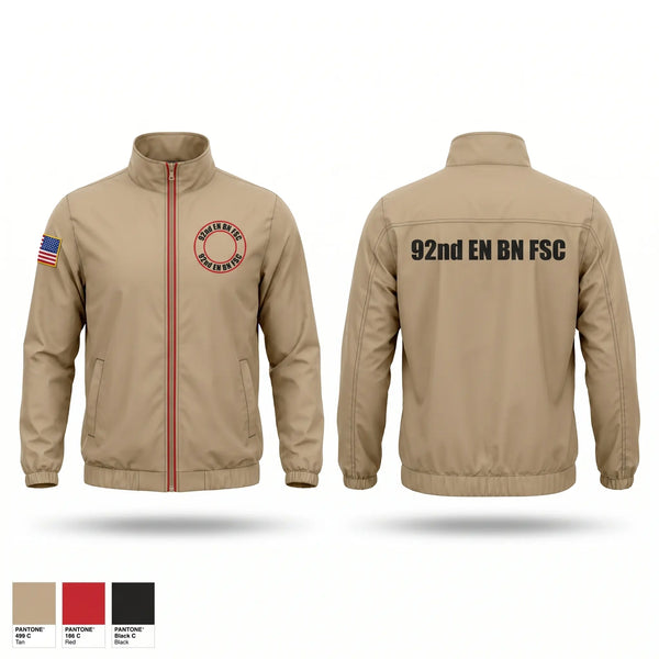Windbreaker, 92nd EN BN, FSC, Army, Teamtime, Team time, sublimation, custom sports apparel, team uniforms, spirit wear, spiritwear, sports uniforms, custom shirts, team store, custom team store, fundraiser sports, apparel fundraiser