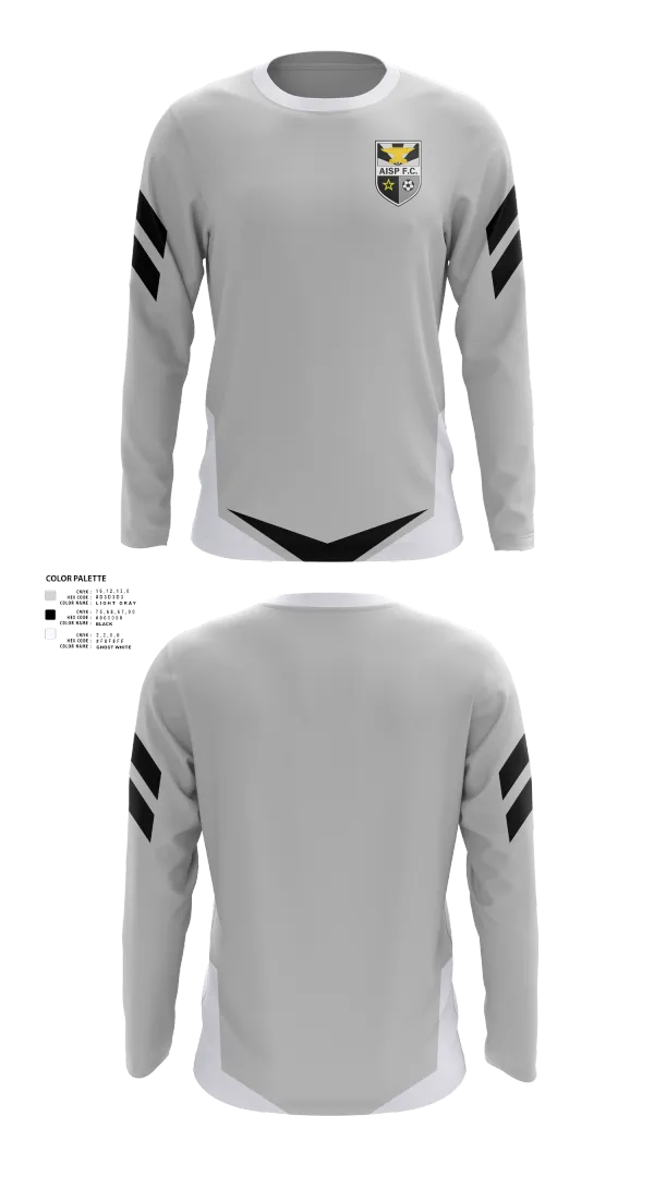 Long Sleeve Performance Shirt, AISP F.C., Men's Soccer, Teamtime, Team time, sublimation, custom sports apparel, team uniforms, spirit wear, spiritwear, sports uniforms, custom shirts, team store, custom team store, fundraiser sports, apparel fundraiser
