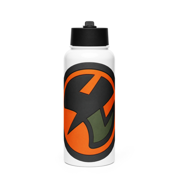 8 SOS Stainless Steel Water Bottle with a Straw Lid