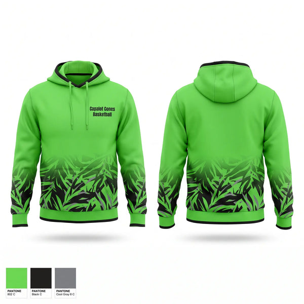 Hoodie, Capalot Cones Basketball, Men's Basketball, Teamtime, Team time, sublimation, custom sports apparel, team uniforms, spirit wear, spiritwear, sports uniforms, custom shirts, team store, custom team store, fundraiser sports, apparel fundraiser