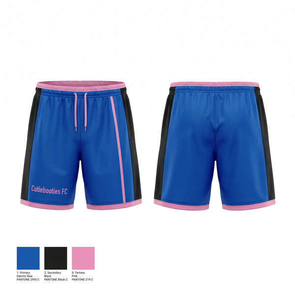 Athletic Shorts With Pockets, Cutiebooties FC, Men's Soccer, Teamtime, Team time, sublimation, custom sports apparel, team uniforms, spirit wear, spiritwear, sports uniforms, custom shirts, team store, custom team store, fundraiser sports, apparel fundraiser