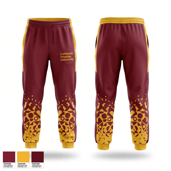 Sweatpants, California Prestige University, Baseball, Teamtime, Team time, sublimation, custom sports apparel, team uniforms, spirit wear, spiritwear, sports uniforms, custom shirts, team store, custom team store, fundraiser sports, apparel fundraiser