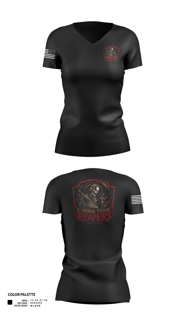 Womens Short Sleeve Vneck Shirt, Reapers, Army, Teamtime, Team time, sublimation, custom sports apparel, team uniforms, spirit wear, spiritwear, sports uniforms, custom shirts, team store, custom team store, fundraiser sports, apparel fundraiser