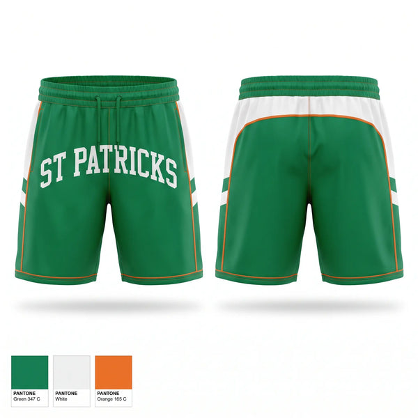 Athletic Shorts With Pockets, St. Patrick’s, Men's Basketball, Teamtime, Team time, sublimation, custom sports apparel, team uniforms, spirit wear, spiritwear, sports uniforms, custom shirts, team store, custom team store, fundraiser sports, apparel fundraiser
