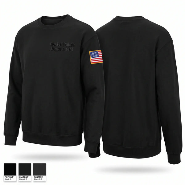 Crew Neck Sweatshirt, Dexter Police Department, Police, Teamtime, Team time, sublimation, custom sports apparel, team uniforms, spirit wear, spiritwear, sports uniforms, custom shirts, team store, custom team store, fundraiser sports, apparel fundraiser