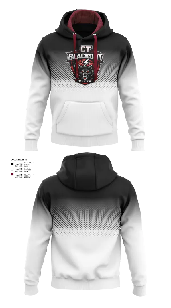 Hoodie, CT Blackout Elite, Men's Basketball, Teamtime, Team time, sublimation, custom sports apparel, team uniforms, spirit wear, spiritwear, sports uniforms, custom shirts, team store, custom team store, fundraiser sports, apparel fundraiser