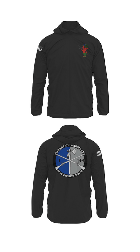 Windbreaker, 1-149th HHC Medic section, Army, Teamtime, Team time, sublimation, custom sports apparel, team uniforms, spirit wear, spiritwear, sports uniforms, custom shirts, team store, custom team store, fundraiser sports, apparel fundraiser