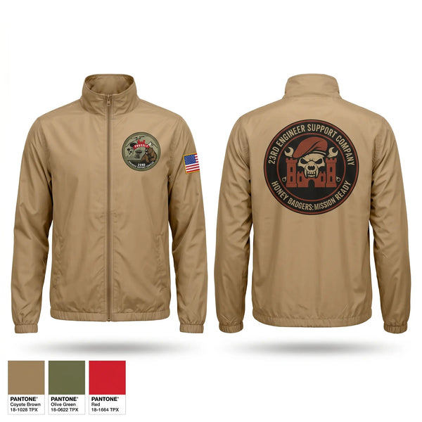 Windbreaker, Honey badgers FMT, Army, Teamtime, Team time, sublimation, custom sports apparel, team uniforms, spirit wear, spiritwear, sports uniforms, custom shirts, team store, custom team store, fundraiser sports, apparel fundraiser