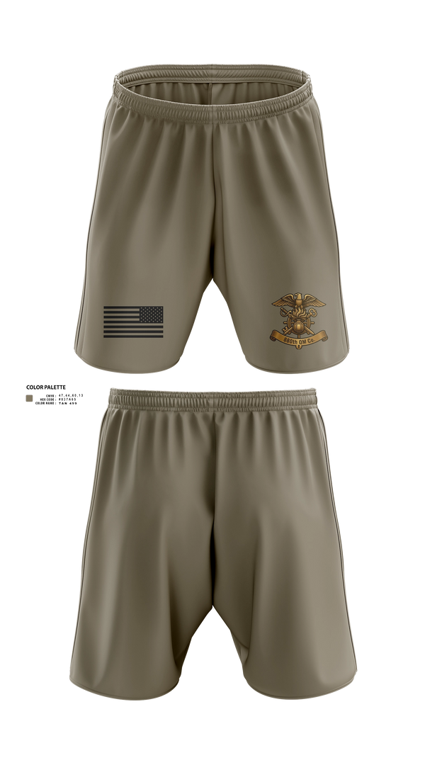 Athletic Shorts With Pockets, 880th QM CO, Army, Teamtime, Team time, sublimation, custom sports apparel, team uniforms, spirit wear, spiritwear, sports uniforms, custom shirts, team store, custom team store, fundraiser sports, apparel fundraiser