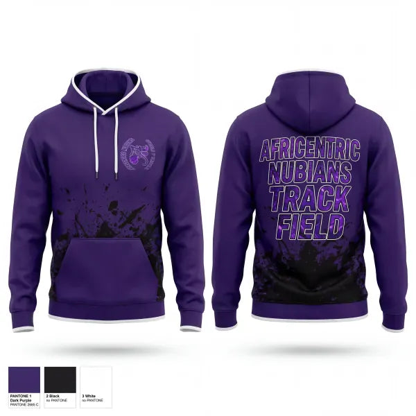 Hoodie, Africentric Nubians, Track & Field, Teamtime, Team time, sublimation, custom sports apparel, team uniforms, spirit wear, spiritwear, sports uniforms, custom shirts, team store, custom team store, fundraiser sports, apparel fundraiser
