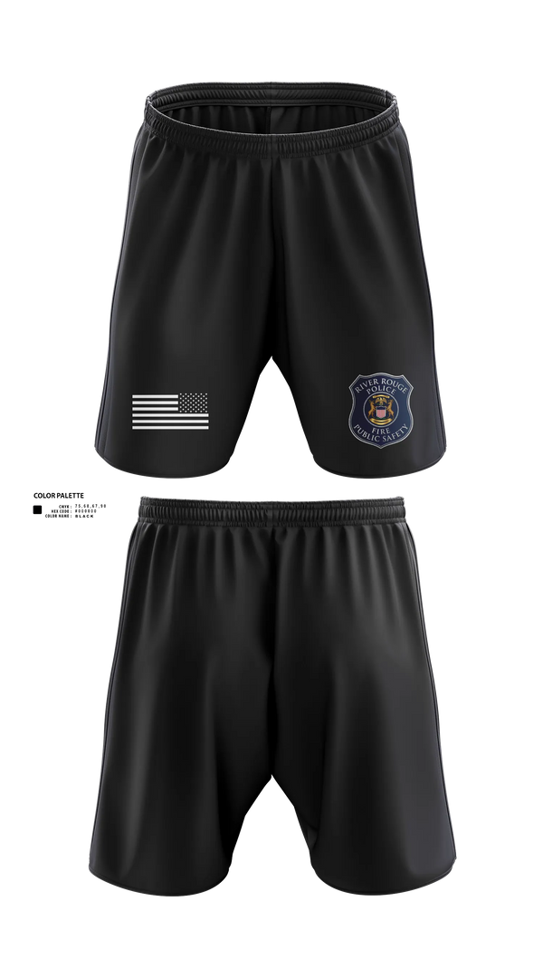 Athletic Shorts With Pockets, River Rouge Police Special Response Team, Police, Teamtime, Team time, sublimation, custom sports apparel, team uniforms, spirit wear, spiritwear, sports uniforms, custom shirts, team store, custom team store, fundraiser sports, apparel fundraiser