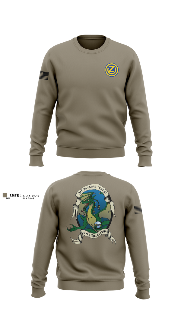 Crew Neck Sweatshirt, 4-108th DET 1, Army, Teamtime, Team time, sublimation, custom sports apparel, team uniforms, spirit wear, spiritwear, sports uniforms, custom shirts, team store, custom team store, fundraiser sports, apparel fundraiser