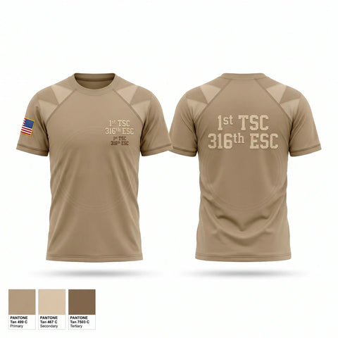 Old School Cotton Feel Shirt, 1st TSC/316th ESC, Army, Teamtime, Team time, sublimation, custom sports apparel, team uniforms, spirit wear, spiritwear, sports uniforms, custom shirts, team store, custom team store, fundraiser sports, apparel fundraiser