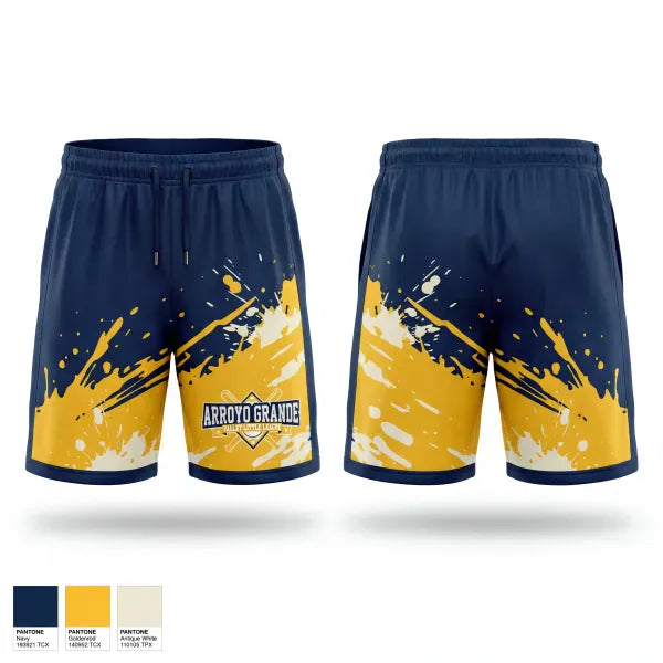 Athletic Shorts With Pockets, Arroyo Grande Valley Little League, Baseball, Teamtime, Team time, sublimation, custom sports apparel, team uniforms, spirit wear, spiritwear, sports uniforms, custom shirts, team store, custom team store, fundraiser sports, apparel fundraiser