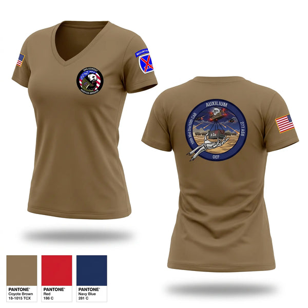 Womens Short Sleeve Vneck Shirt, 10th CAB, 277 ASB, A Co, Army, Teamtime, Team time, sublimation, custom sports apparel, team uniforms, spirit wear, spiritwear, sports uniforms, custom shirts, team store, custom team store, fundraiser sports, apparel fundraiser