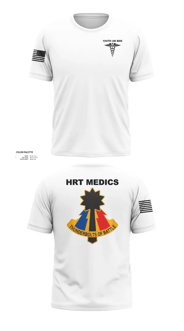 Old School Cotton Feel Shirt, 194th AR BDE HRT Medics, Army, Teamtime, Team time, sublimation, custom sports apparel, team uniforms, spirit wear, spiritwear, sports uniforms, custom shirts, team store, custom team store, fundraiser sports, apparel fundraiser