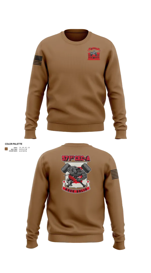 Crew Neck Sweatshirt, 571st CEC-A, , Teamtime, Team time, sublimation, custom sports apparel, team uniforms, spirit wear, spiritwear, sports uniforms, custom shirts, team store, custom team store, fundraiser sports, apparel fundraiser