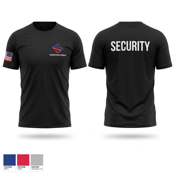 Short Sleeve Performance Shirt, Sahara Global Security, Police, Teamtime, Team time, sublimation, custom sports apparel, team uniforms, spirit wear, spiritwear, sports uniforms, custom shirts, team store, custom team store, fundraiser sports, apparel fundraiser