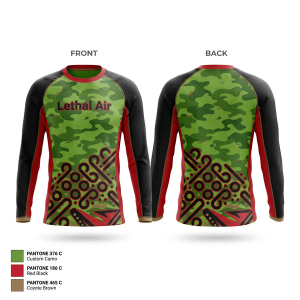 Long Sleeve Performance Shirt, Lethal Air, E-Sports, Teamtime, Team time, sublimation, custom sports apparel, team uniforms, spirit wear, spiritwear, sports uniforms, custom shirts, team store, custom team store, fundraiser sports, apparel fundraiser