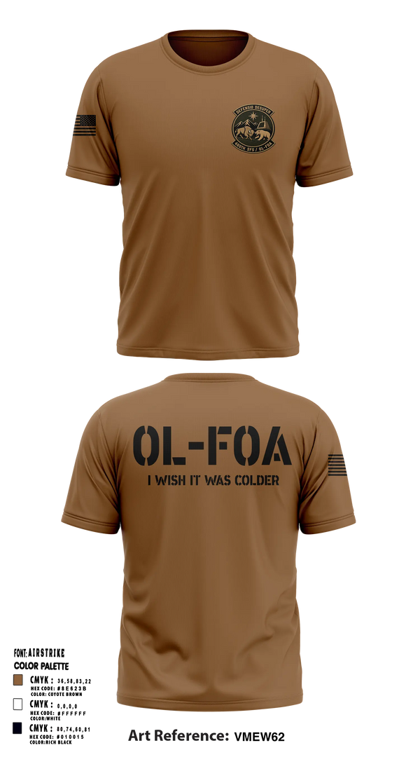 Old School Cotton Shirt, 460 SFS OL-FOA, Air Force, Teamtime, Team time, sublimation, custom sports apparel, team uniforms, spirit wear, spiritwear, sports uniforms, custom shirts, team store, custom team store, fundraiser sports, apparel fundraiser