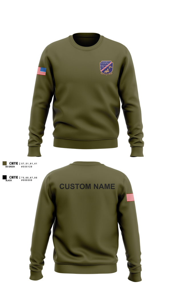 Crew Neck Sweatshirt, Marine Detachment Fort Gordan, Marines, Teamtime, Team time, sublimation, custom sports apparel, team uniforms, spirit wear, spiritwear, sports uniforms, custom shirts, team store, custom team store, fundraiser sports, apparel fundraiser