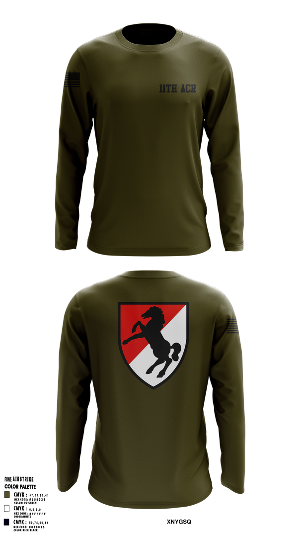 Long Sleeve Performance Shirt, 11th ACR, , Teamtime, Team time, sublimation, custom sports apparel, team uniforms, spirit wear, spiritwear, sports uniforms, custom shirts, team store, custom team store, fundraiser sports, apparel fundraiser