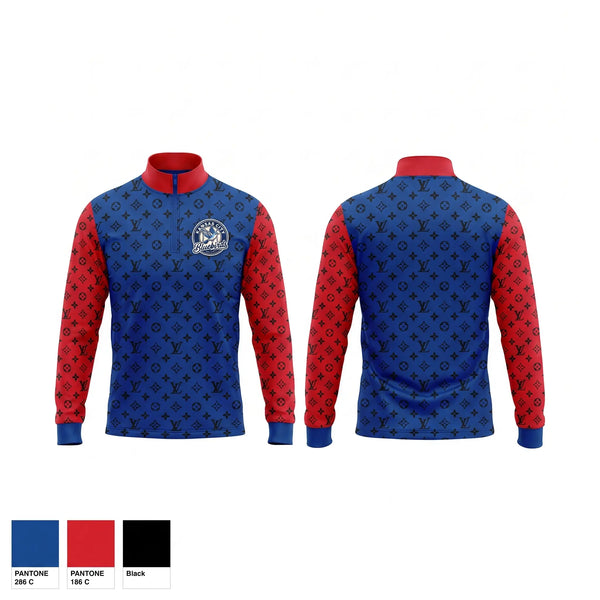 Quarter Zip Jacket, Kansas City Bluebirds, Baseball, Teamtime, Team time, sublimation, custom sports apparel, team uniforms, spirit wear, spiritwear, sports uniforms, custom shirts, team store, custom team store, fundraiser sports, apparel fundraiser