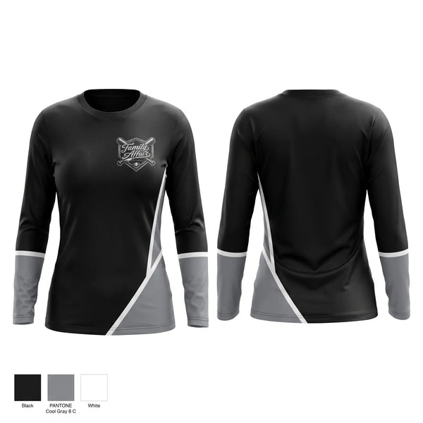 Long Sleeve Performance Shirt, Family affair, Softball, Teamtime, Team time, sublimation, custom sports apparel, team uniforms, spirit wear, spiritwear, sports uniforms, custom shirts, team store, custom team store, fundraiser sports, apparel fundraiser