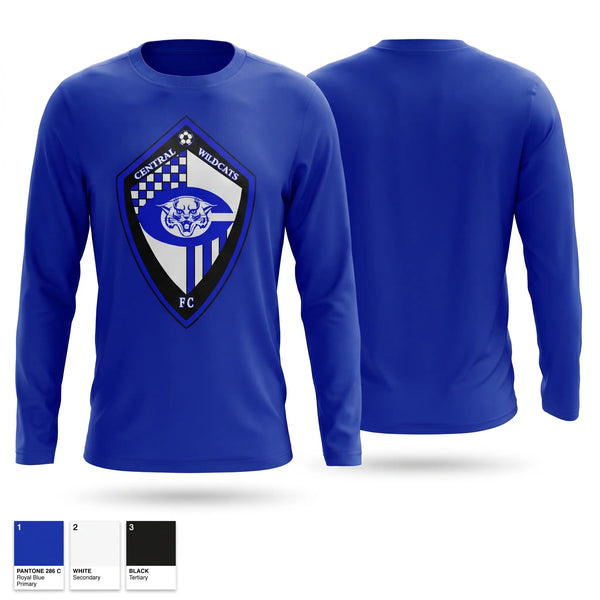 Long Sleeve Performance Shirt, Central wildcats, Women's Soccer, Teamtime, Team time, sublimation, custom sports apparel, team uniforms, spirit wear, spiritwear, sports uniforms, custom shirts, team store, custom team store, fundraiser sports, apparel fundraiser