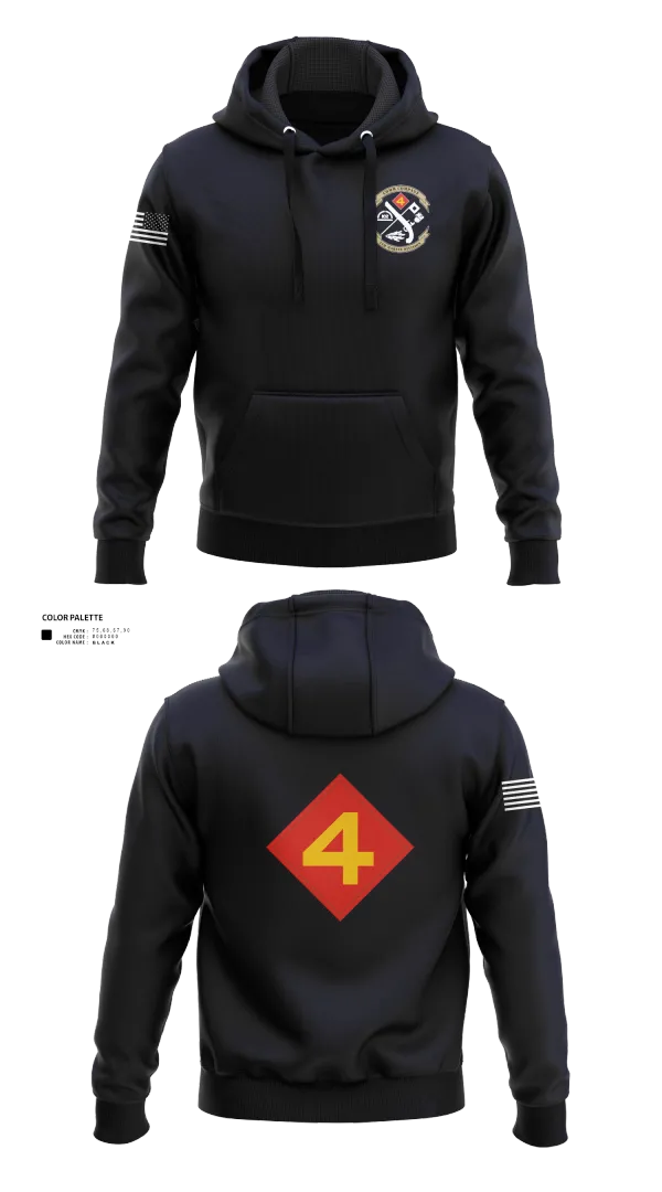 Hoodie, 14th Marine regiment 4th Marine corps division, , Teamtime, Team time, sublimation, custom sports apparel, team uniforms, spirit wear, spiritwear, sports uniforms, custom shirts, team store, custom team store, fundraiser sports, apparel fundraiser