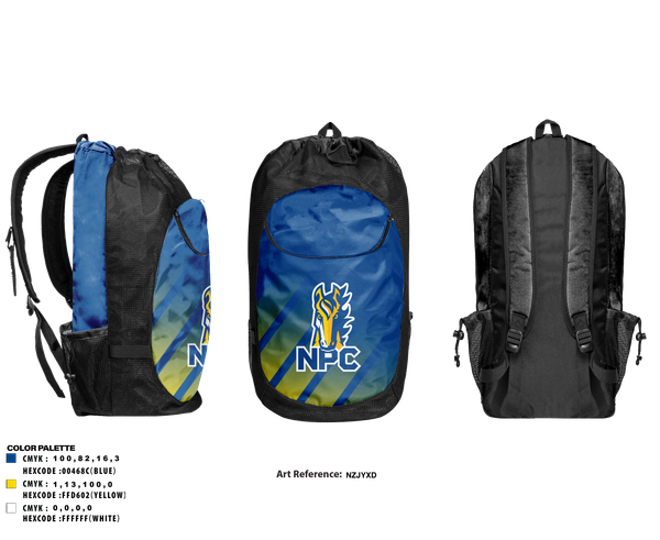 Gear Bag, Northpointe Christian Girls Soccer, Women's Soccer, Teamtime, Team time, sublimation, custom sports apparel, team uniforms, spirit wear, spiritwear, sports uniforms, custom shirts, team store, custom team store, fundraiser sports, apparel fundraiser