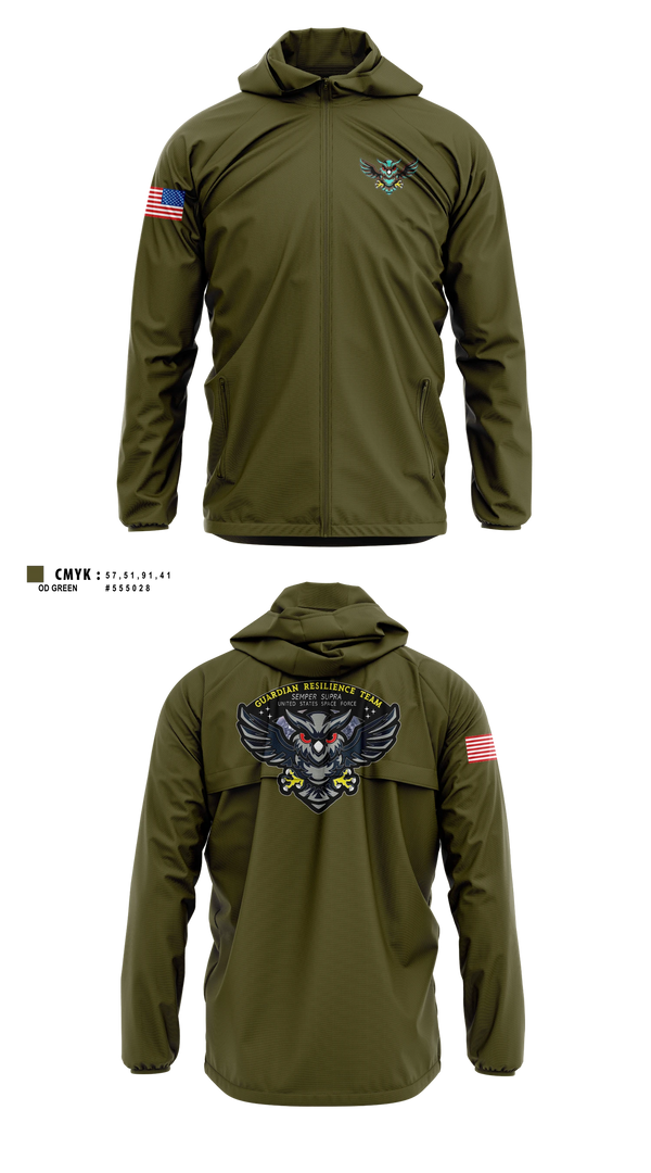 Windbreaker, Guardian Resilience Team, Space Force, Teamtime, Team time, sublimation, custom sports apparel, team uniforms, spirit wear, spiritwear, sports uniforms, custom shirts, team store, custom team store, fundraiser sports, apparel fundraiser