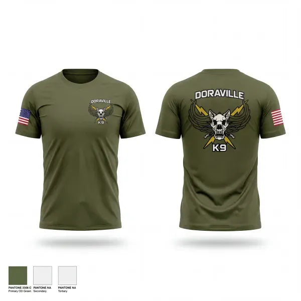 Short Sleeve Performance Shirt, Doraville K9, Police, Teamtime, Team time, sublimation, custom sports apparel, team uniforms, spirit wear, spiritwear, sports uniforms, custom shirts, team store, custom team store, fundraiser sports, apparel fundraiser