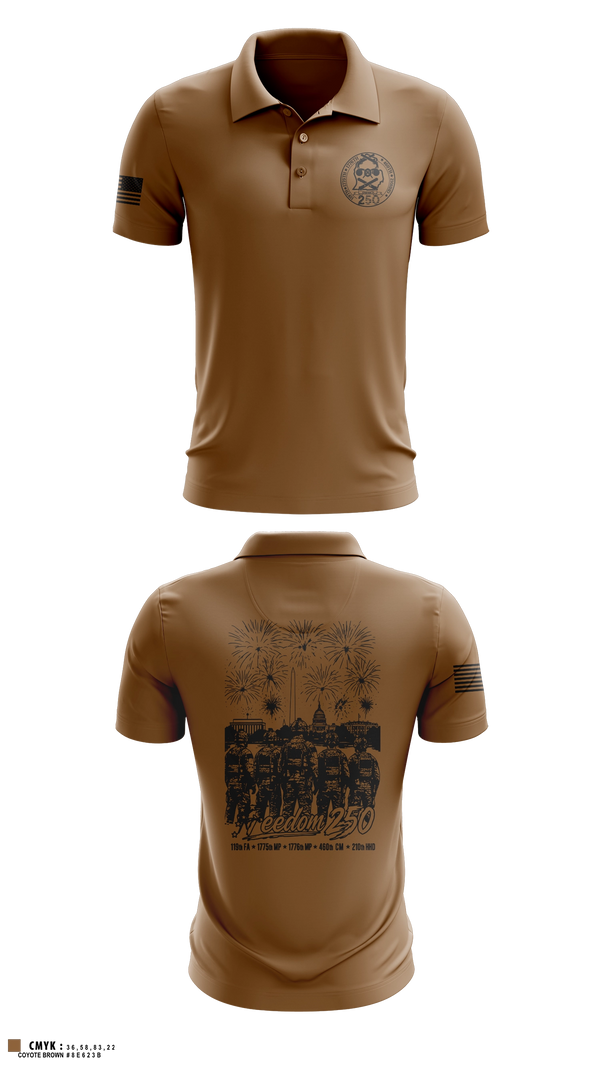 Short Sleeve Performance Polo, 460 Chemical Company, National Guard, Teamtime, Team time, sublimation, custom sports apparel, team uniforms, spirit wear, spiritwear, sports uniforms, custom shirts, team store, custom team store, fundraiser sports, apparel fundraiser