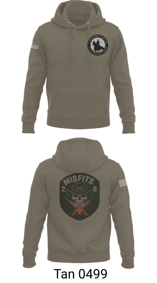 Hoodie, 2-8 Cav, HHC, Medic Platoon, , Teamtime, Team time, sublimation, custom sports apparel, team uniforms, spirit wear, spiritwear, sports uniforms, custom shirts, team store, custom team store, fundraiser sports, apparel fundraiser