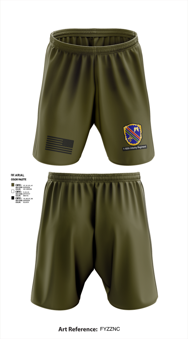 Athletic Shorts With Pockets, Co A, 1st-160th INF, 79th IBCT, , Teamtime, Team time, sublimation, custom sports apparel, team uniforms, spirit wear, spiritwear, sports uniforms, custom shirts, team store, custom team store, fundraiser sports, apparel fundraiser